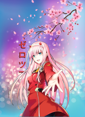 Принт Чохол для Samsung S21 Ultra Zero Two Darling In The Franxx, Фото № 2 - FATLINE
