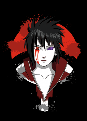 Принт Чохол для Samsung Note 10 Lite Uchiha Sasuke Art, Фото № 1 - FatLine