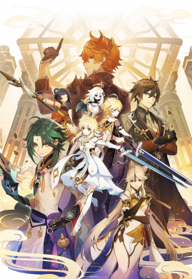 Чохол з розділу Genshin Impact Genshin Impact Characters для Xiaomi Redmi Note 9 5G/Redmi Note 9T 2