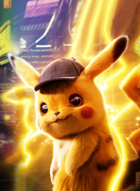 Принт Чехол для Samsung A7 2018 Pikachu Detective Neon, Фото № 1 - FatLine