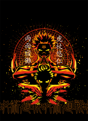 Чехол из раздела Магическая битва Рёмен Сукуна И Итадори Юджи для Xiaomi Redmi 9c 2