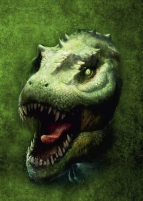 Флаг Dinosaur head art 2