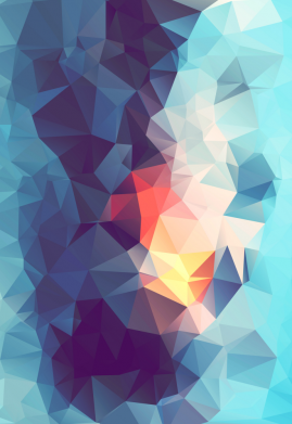 Чехол из раздела Авторские принты Blue low poly для Samsung A03s 2