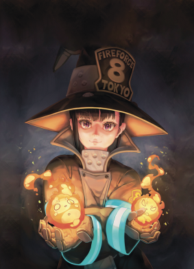 Чохол з розділу Плам'яна бригада пожежників Fire Force girl для Apple iPhone 13 2