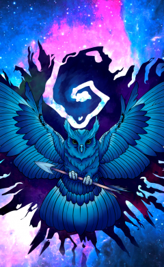 Чохол з розділу Сова Owl with an arrow in space для Apple iPhone 15 Pro 2