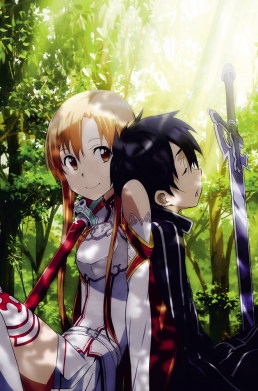Принт Чохол для Xiaomi Redmi Note 9 4G Kirito and Asuna in the forest, Фото № 2 - FATLINE