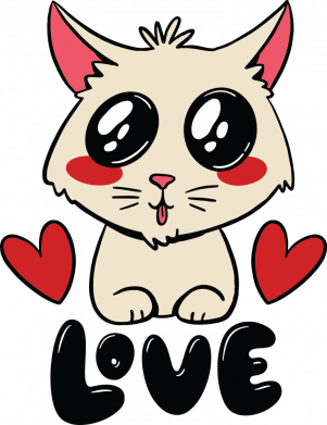 Принт Кружка двухцветная 320ml Lovely Cat, Фото № 2 - FATLINE