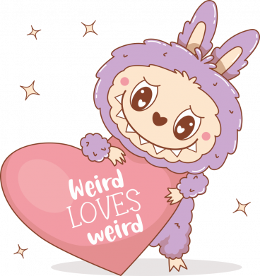 Жіночі труси Закоханий Монстр Лабубу з серцем 2