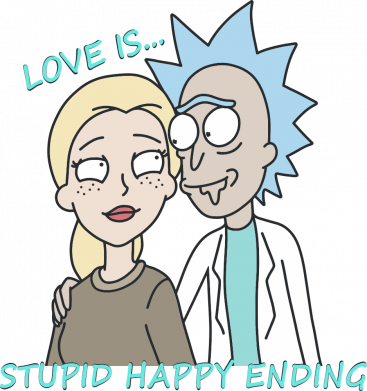 Принт Кружка 320ml Рік і Морті Love is..., Фото № 2 - FATLINE