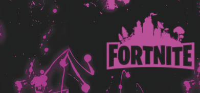 3D пенал Fortnite purple logo 2