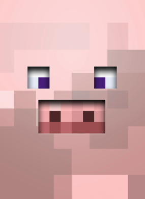 Стикер Pig from minecraft 2