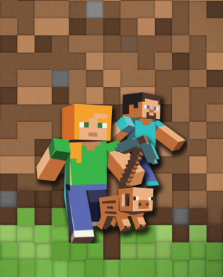 Флаг Minecraft and heroes 2