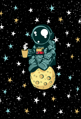 Чохол з розділу Любителям кави Astronaut and coffee для Xiaomi Redmi 9c 2