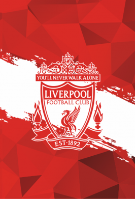 Чохол з розділу Ліверпуль (FC Liverpool) Liverpool low poly red для Xiaomi Redmi Note 9 / Redmi 10X 2