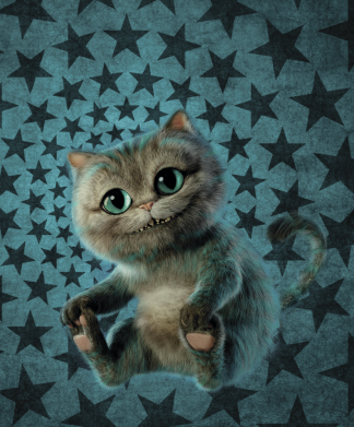 Прапор Little cheshire kitten 2