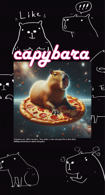 Чехол из раздела Капибара Капибара ан пицце для Xiaomi Redmi 9 2