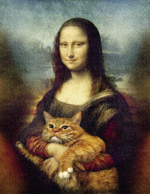 Чохол з розділу Живопис Mona Lisa and the cat для Xiaomi Redmi A1 2