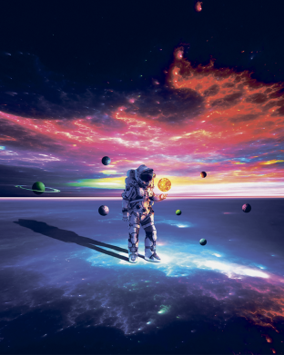 Чохол з розділу Космос Kosmonaut astronaut для Xiaomi Redmi Note 10 4G/10s 2