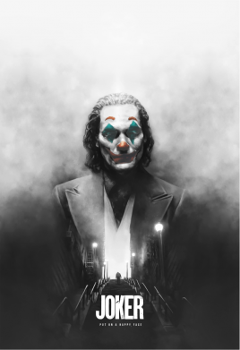Шеврон закруглений прямокутний Joker Put On A Happy Face 2