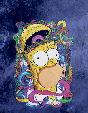 Чохол з розділу Simpsons In Homer's head для Xiaomi Redmi Note 9 5G/Redmi Note 9T 2