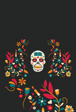 3D шоппер Floral Calavera 2