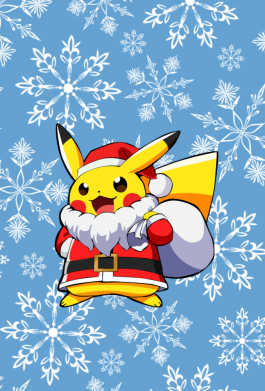 Стикер Santa Claus Pikachu 2