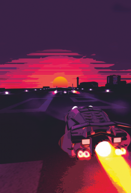 Чехол из раздела Автомобилистам Sunset neon для Samsung S10+ 2