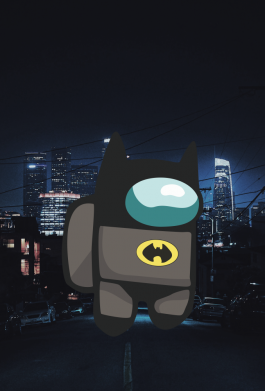 Принт Чохол для Oppo A5/A9 2020 Among Us - Batman in the city, Фото № 2 - FATLINE