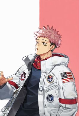 Стікер Street style Yuji Itadori 2