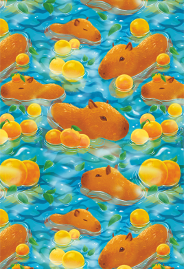 Чехол из раздела Капибара Capybaras Swimming для Xiaomi Redmi Note 11 2