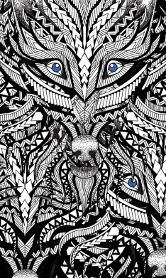 Принт Флаг Wolf art, Фото № 2 - FATLINE