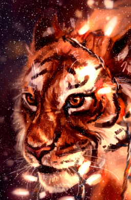 Чехол из раздела Тигр Тигр и гирлянда для Samsung S21 2