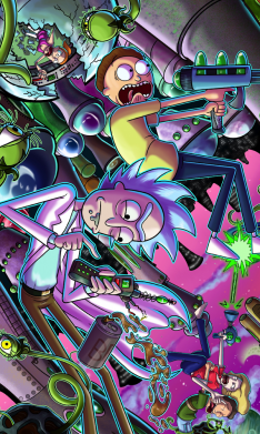 Флаг Rick and Morty cartoon 2