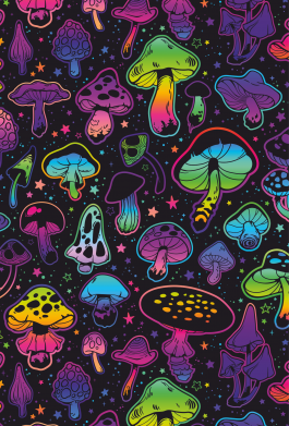 Чехол из раздела Наркоманские Rainbow mushrooms для Xiaomi Poco M4 Pro 5G 2