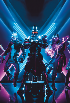 Принт Чохол для Xiaomi Redmi 9c Fortnite characters dark mod, Фото № 2 - FATLINE
