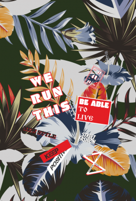 Чехол из раздела Цветы Fashion Text Pattern для Apple iPhone SE 2020 2