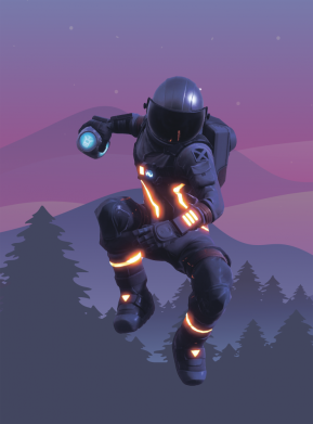 Прапор Dark Voyager from Fortnite 2
