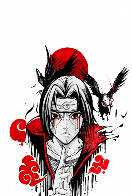 Принт Чехол для Samsung A41 Naruto Itachi Uchiha Art, Фото № 2 - FATLINE