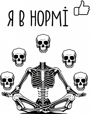 Принт Жіноча футболка Я в нормі, Фото № 2 - FATLINE