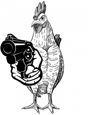 Женская футболка Курица Гангстер 2