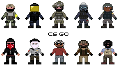 Подушка габардин CS GO Heroes 2