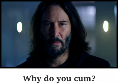 Принт Металева табличка Why do you cum?, Фото № 2 - FATLINE
