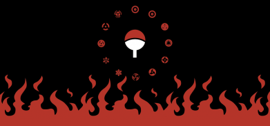 Прапор Naruto Sasuke Uchiha Sharingan 2