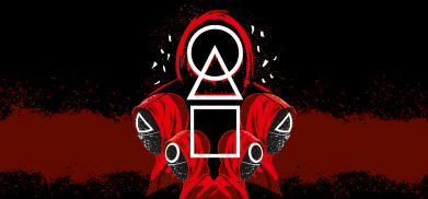 Принт Кухоль-хамелеон з повним запечатуванням Гра В Кальмара 3D, Фото № 2 - FATLINE