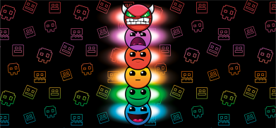 Кружка двоколірна з повною запечаткою Geometry Dash Levels 2