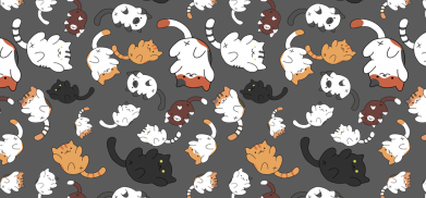 Кухоль-хамелеон з повним запечатуванням Funny Kittens Pattern 2