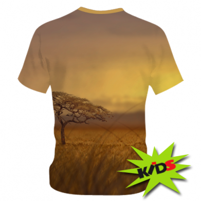 Дитяча футболка 3D Lion in the field 2