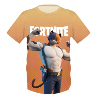 Принт Дитяча футболка 3D Meowscles from Fortnite, Фото № 2 - FATLINE