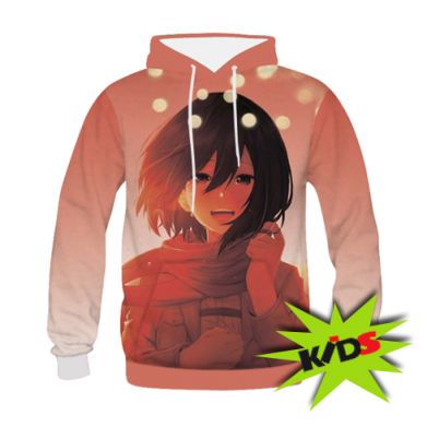 Принт Детская 3D худи Mikasa Ackerman hero, Фото № 2 - FATLINE