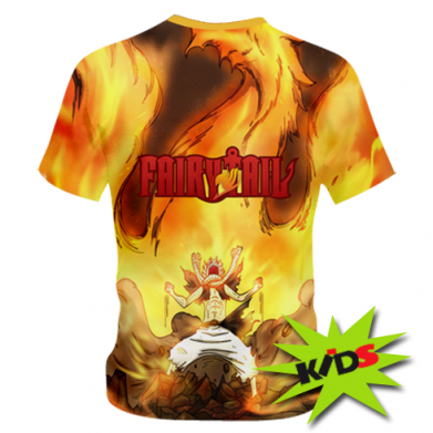 Детская 3D футболка Fairy tail Natsu 2